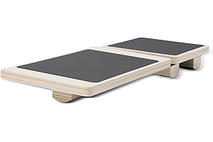 Ankle Balance Board Single Leg Wood Anti Slip Foot Strengthener Trainer for Sprained Ankle Plantar Fasciitis Posture Correcti