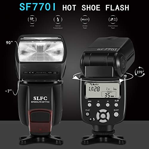 SF770I Flash Speedlite for Canon Nikon Panasonic Olympus Pentax and Other DSLR Camerasï¼ŒDigital Cameras with Standard Hot Shoe