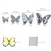 DaGou Mixed of 12PCS 3D Pink Butterfly Wall Stickers Decor Art Decorations¡­ (Silver)
