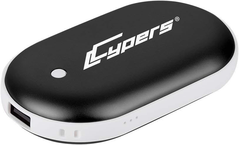 Cypers Double-Side Rechargeable Hand Warmer 5200mAh Portable Power Bank for iPhone, Samsung Galaxy and Android Phone
