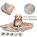 Premium Puppy Sherpa Blankets for Small Dog Cats Kitten | Ultra Soft Flannel Plush Pet Bed Blanket Reversible - 30x45 Inche