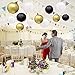 9PCS Paper Lanterns with Assorted Colors and Sizes Paper Lanterns Decorative,Chinese/Japanese Paper Hanging Decorations Ball Lanterns Lamps for Home Decor, Parties, and Weddings (Black, White, Gold)
