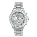 COOKI Women Quartz Watches Clearance Analog Female Watches Stainless Steel Lady Wrist Watches-H84 (Silver)