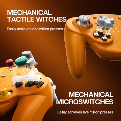 NYXI Wizard 2 Control GameCube para Switch – Control Switch 1 Inalámbrico con Joystick TMR Hall, Gatillos Ajustables, NFC, Vibración HD, Giroscopio de 6 Ejes y Botones Programables