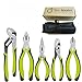 PLIERS SET - Best Men 5 Pc Plier Kit. FREE Handy Tool Roll Case Organizer. Slip Joint, Diagonal Cutting, Long Nose, Lineman, Groove Joint. Confort, Rubberized, NoSlip Grips. Lifetime MB and Warranty
