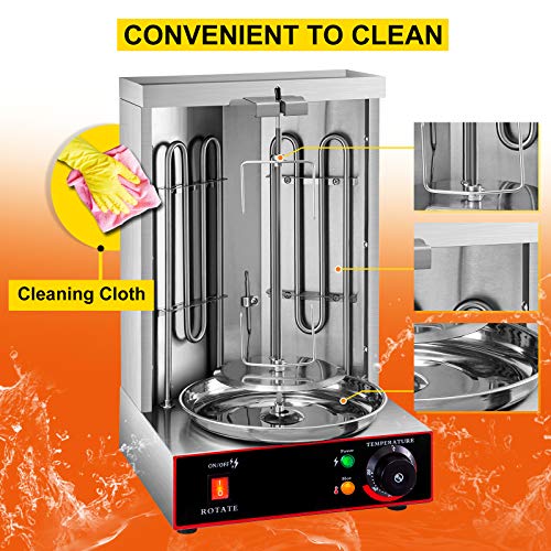 VEVOR Electric Gyro Machine, Temperature Adjustment Switch 50300