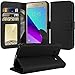 Galaxy Grand Prime Plus Case, Galaxy J2 Prime Case, TAURI [Kickstand] Wallet Leather with Card Pockets Protective Flip Cover For Samsung Galaxy J2 Prime / Grand Prime Plus - Black