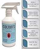 Colton's Naturals Cedar Spray W/with Lavender Extract – Non-Chemical Wood Protection – for Cedar Wood – Restores Scent – Moth Removal Closets & Drawers (32 oz)