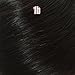 HOTKIS Human Hair Short Black Wig With Bangs Short Human Hair Wigs For Women Short Black Straight Wigs (Long Bangs-1b#)