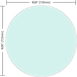 LFVFFA 28" Round Tempered Glass Table top; DIY