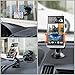 TaoTronics Car Phone Mount Holder, Windshield Dashboard Universal Car Mobile Phone Cradle for iOS Android Smartphone and More (Orange)