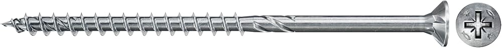 fischer Power-Fast II 6.0 x 80 Countersunk Phillips Wood Screw