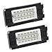Partsam 2pcs 6000K White Car Truck 18-SMD LED Rear License Plate Lights Lamp for 2006-2014 Mini Cooper R56 R57 R58 R59