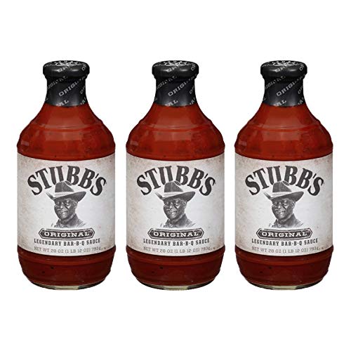 Stubbs Original BBQ Sauce, Gluten Free, No High Fructose Corn Syrup, 28 Oz Pack of 3