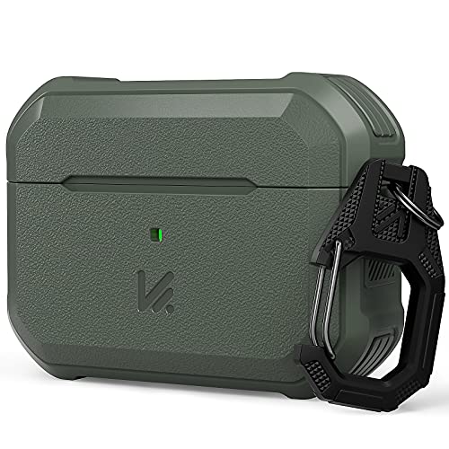 KMMIN Compatible for AirPods Pro Case Cover, Full-Body Rugged Hard