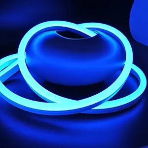 CBConcept ETL Listed 120 Volt LED NEON Flexible Lighting Strip, 20 Feet, BLUE, Waterproof Resistant, Accessories Included - Ideal For Indoor Outdoor Lighting Ready to plug to shine