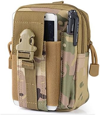 DSYJ Military Nylon Outdoor Army Waist Bag Pouch Case (1 Pack, Camouflage)