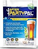 AfterPartyPal - Natural Hangover Relief & Hangover Prevention | 20-PACK Hangover Pills Detox Kit | Enhance your body's ability to metabolize toxins | Replenish & Revitalize |100% Money Back Guarantee!
