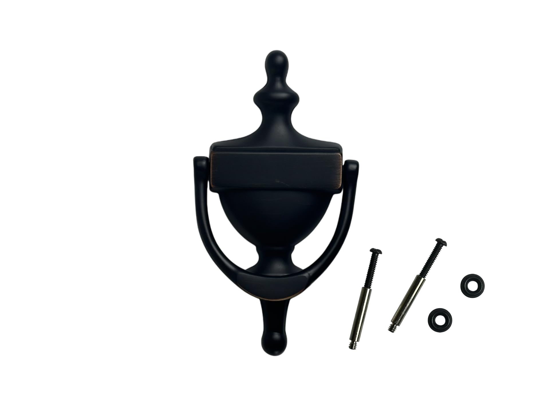 QCAA Solid Brass Door Knocker, 7", Venetian Bronze, 1 Pack, Made in Taiwan