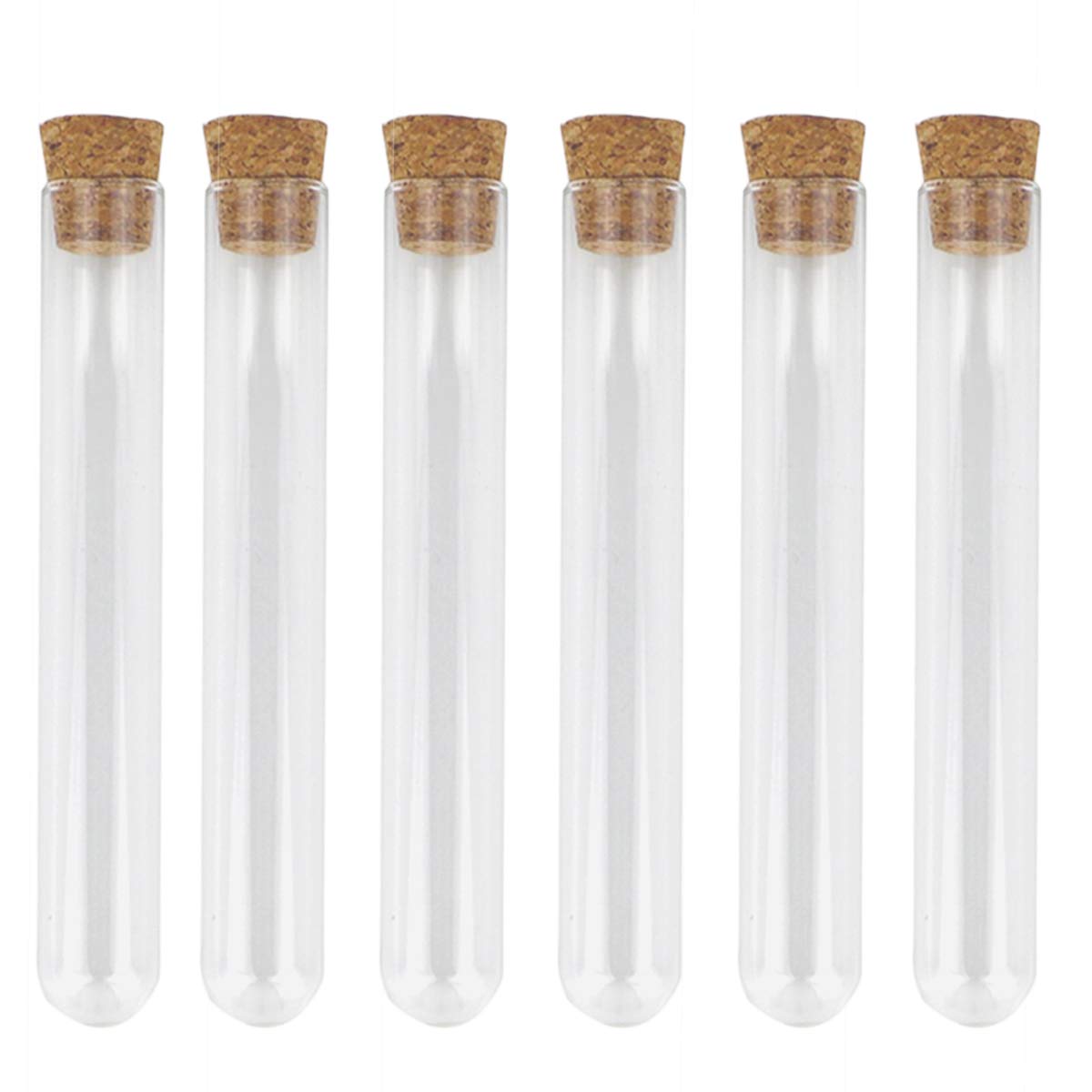 20 Pack Glass Test Tubes With Cork Stoppers 36ml 20 X 150mm Round Bottom Clear Test Tube Vials For Lab Party Favors Storing Bath Salts Candy Gumball Spices Beads Etc Amazon Com