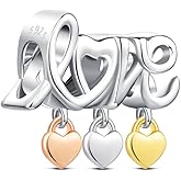 KEQ Me Charms for Pandora Bracelets S925 Silver Stocking Stuffers Gampad Controller YOGA Lucky Hamsa Hand Charm Beads Pendant Jewelry Christmas Gifts for Grandkids