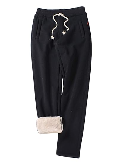 women's fleece lined jogging pants