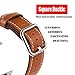 Band for Apple Watch 38mm, Guangzhi Genuine Leather Wrist Staps Replacement Band with Square Buckle Clasp for iWatch Series 1 / 2 / 3, Sport, Edition,38mm,Brown