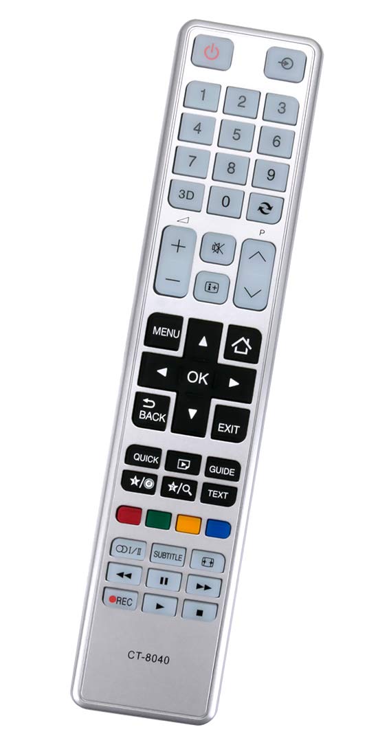 ALLIMITY CT-8040 Remote Control Replacement for Toshiba TV 48L5445DG 48L5441DG 40T5445DG 40L5455R 40L5443DG 40L5435DG 55L5447DG 48T5435DG 48L5443DG 48L5435DG 40T5435DG 40L5445DG