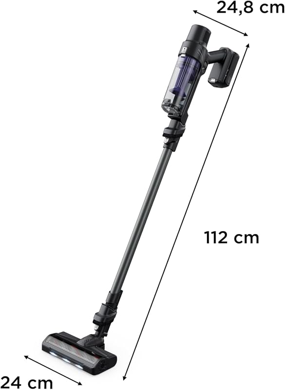 X-Pert 7.60 Essential, Aspirapolvere Senza Fili Potente, Scopa Elettrica Senza Fili con Luci LED, Facile da Pulire, Autonomia Fino a 45 Min, 140 W, RH6A33