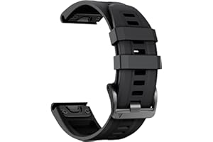 ANCOOL Compatible with Garmin Fenix 5/Fenix 7 Band, 22mm Quick Release Silicone Watch Band Replacement for Fenix 6/Fenix 7 Pro/Fenix 5 Plus/Forerunner 965/955/945/935/Instinct 2
