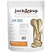Jack&Pup White Cow Ears for Dogs - Cow Ear Dog Treats, Single Ingredient, High Protein, Pig Ear Alternative Dog Treats - Cow Ears for Small and Large Dogs (15 Pack)