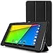 MoKo Case Compatible with Google Nexus 7 2013 FHD 2nd Gen - Ultra Slim Lightweight Smart-Shell Stand Cover Case with Auto Wake/Sleep Fit Google Nexus 2 7.0 Inch 2013 Gen. Android 4.3 Tablet, Black