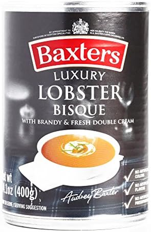 Baxters Lobster Bisque Soup 12.4 oz each (2 Items Per Order, not per case)