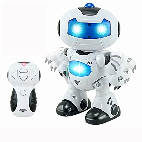 Leegor Boutique Music & Light Remote Control Robot Toy Intelligent Walking Space Robot Toys Birthday Present Developmental Toy
