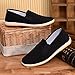 Aircee Men Chinese Traditional Old Beijing Shoes Kung Fu Tai Chi Rubber Sole Shoes Black