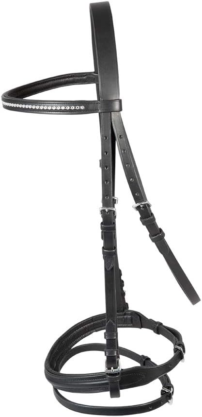 PFIFF 'Staines' Bridle Black/White Full