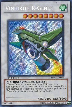 Yu-Gi-Oh! - Vindikite R-Genex (HA03-EN059) - Hidden Arsenal 3 - 1st Edition - Secret Rare