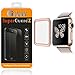 [2-Pack] for Apple Watch Series 2 38 mm - SuperGuardZ 3D Curved Full Cover Tempered Glass Screen Protector [Rose Pink], Full Screen Coverage, Edge-to-Edge Protect [Lifetime Replacement]