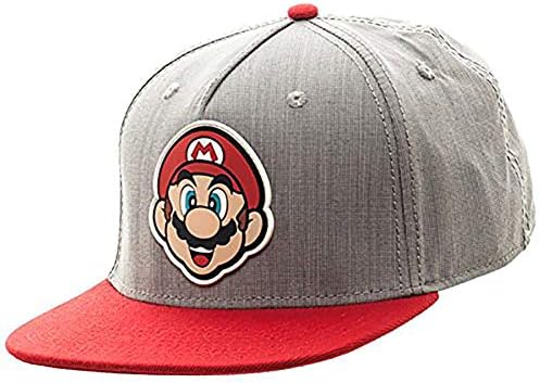 Super Mario Logo Face Rubber Sonic Weld Snapback Hat