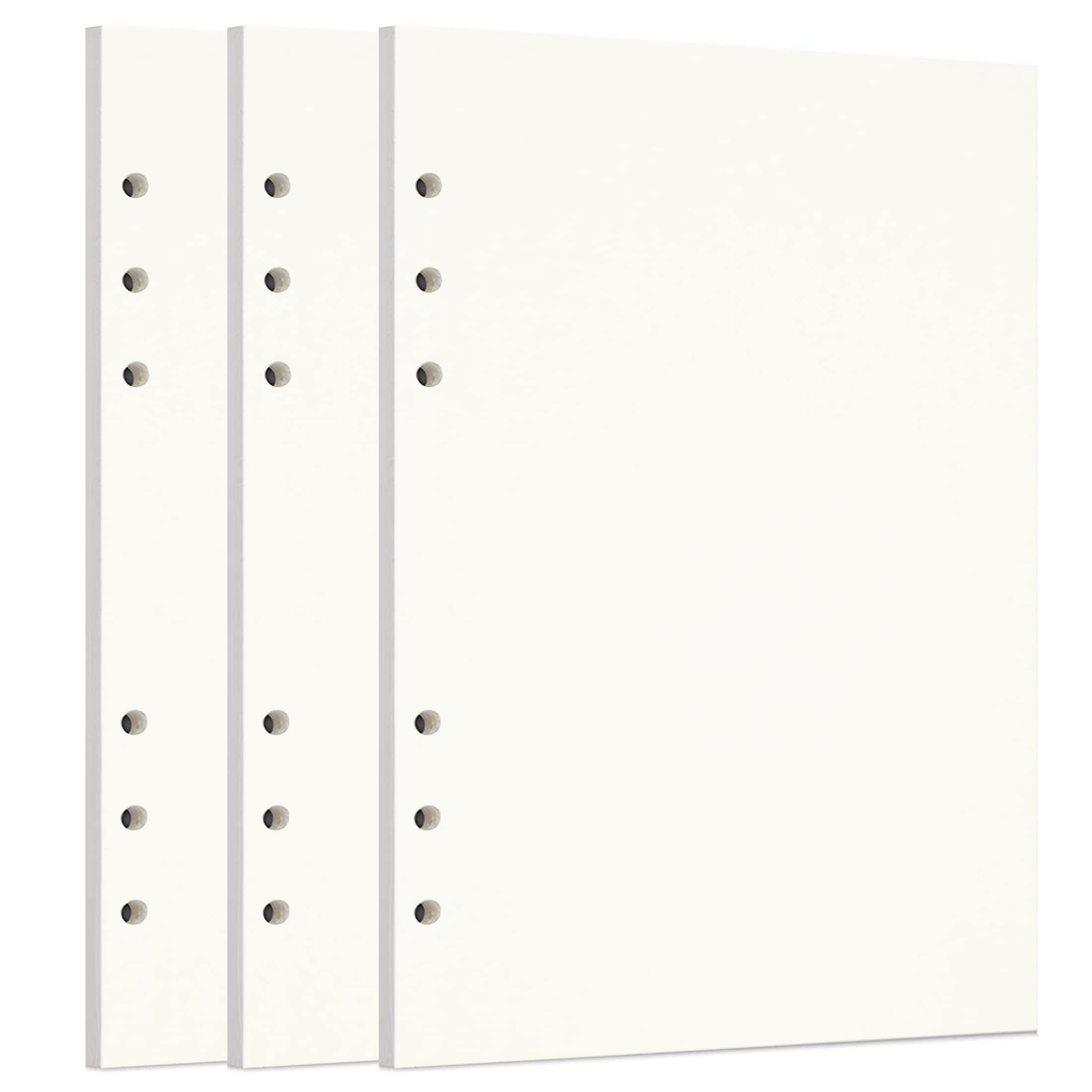 Zelten Loose Leaf Punched Paper Refills Paper for 6 Hole Binder Personal Organizer Diary Notebook Refillable Planner (Sketch,A5/6 Hole)