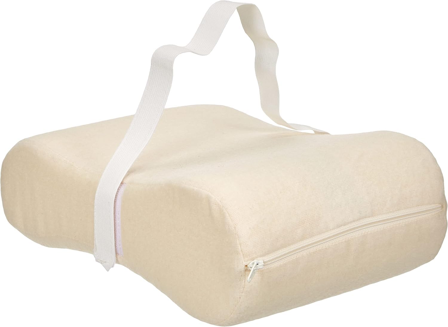 K. & N. Schurwolle Memory Foam Knee Cushion Thigh Cushion Natural Cover 100% Cotton Filling Polyurethane Foam