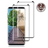 Galaxy S9 Plus Screen Protector Tempered Glass[2 Pack][Update Version] AeapYar 3D Curved Dot Matrix [Full Screen Coverage] Glass Screen Protector [Case Friendly] for Samsung S9 Plus