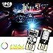 WEXZN Car Atmosphere lights USB,Car 7 Colors Changing USB Charging Led Music Sound Control Decorative Lights Car Interior Atmosphere Lights (1pcs)