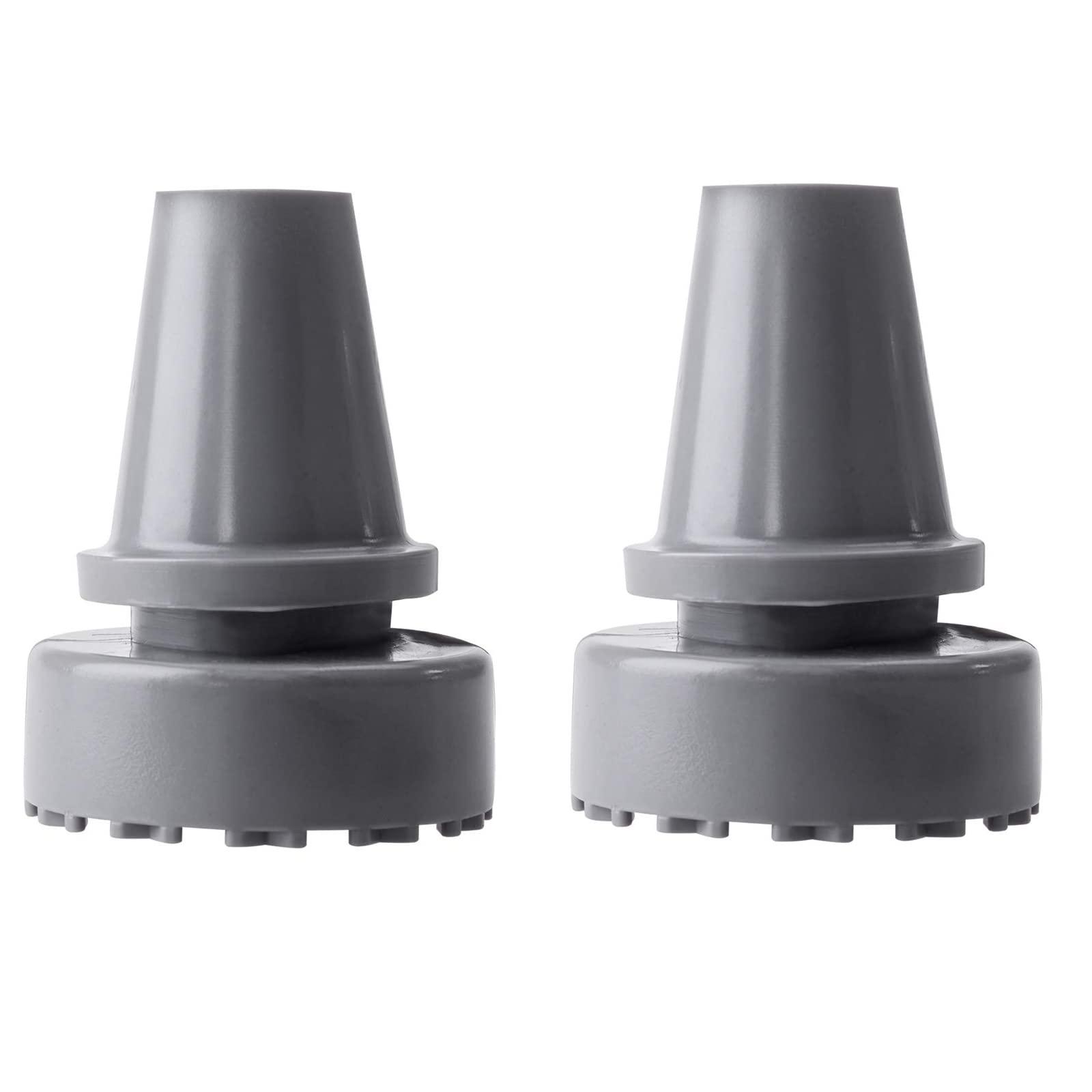 WANGCL 2pcs Rubber Feet for Walking Stick Anti-slip Rubber Tip Accessories Inner Diameter 19 mm (Grey)