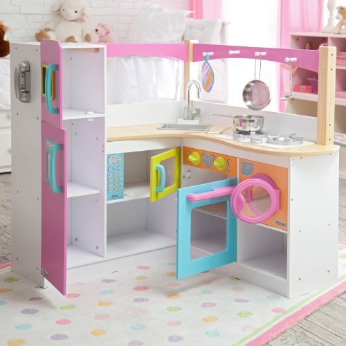 Kidkraft Kidkraft Big Bright Grand Gourmet Corner Kitchen Wood