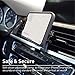 Macally Magnetic Phone Holder for Car Vent, [Design] Car Magnetic Phone Mount with Super Strong Magnet & Foot Support - Car Cell Phone Holder for iPhone - for All Apple Android Smartphone