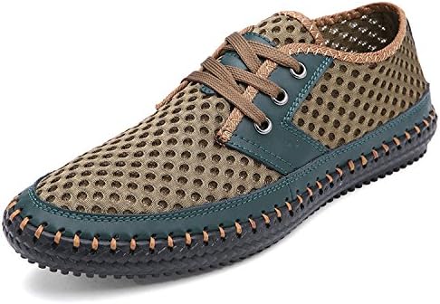 Ukris Men's Breathable Poseidon Mesh Walking Shoes Casual Water Shoes (9D(M) US/EU 42, Green)