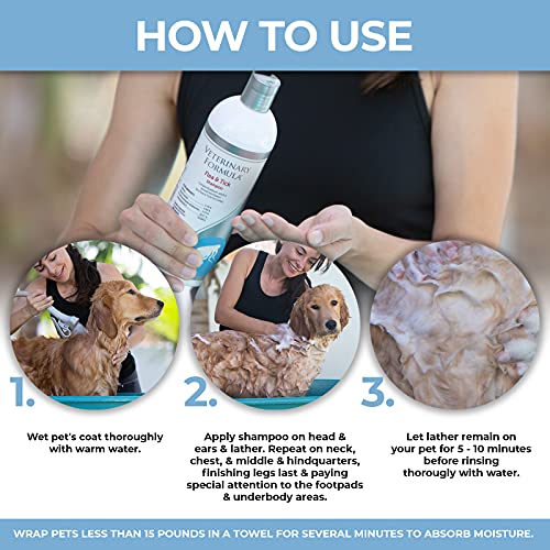 Veterinary Formula Flea and Tick Shampoo for Dogs and Cats, 16 oz Dog