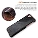 Pierre Cardin iPhone 8 Leather Case / iPhone 7 Case Protective Slim fit Snap On Hard Back Cover for iPhone 8 / iPhone 7 Coffee Brown