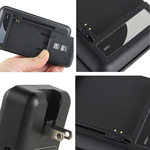 Sfmn Universal Battery Charger with USB Output Port for 3.8V High-voltage Battery of Samsung Galaxy S5 S2 S3 S4 J5, Note 4 3 2, Edge, LG Optimus G4 G3 G2 HTC (2018 Mobile Universal Battery Charger)